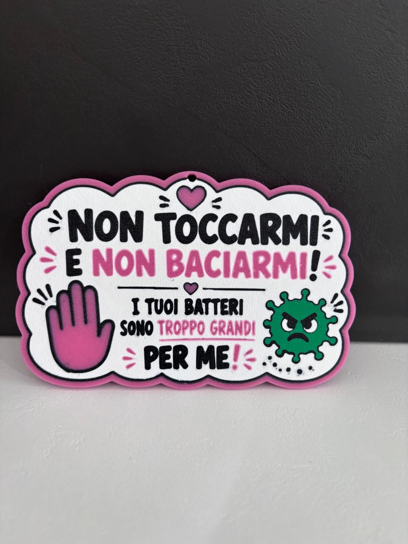 Targhetta Nuvola per Navetta “Non Toccare e Non Baciarmi” - immagine 3
