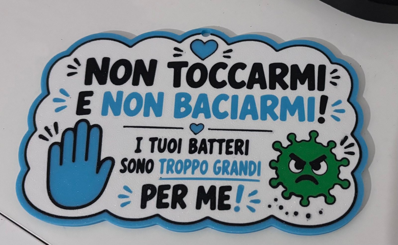 Targhetta Nuvola per Navetta “Non Toccare e Non Baciarmi” - immagine 4